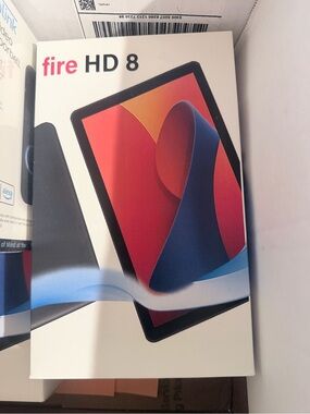Used HD Amazon Fire Tablet 8. Works great. Some wear.